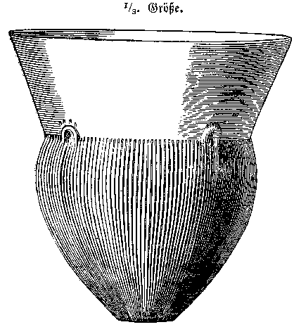 Verzierungen an einer birnenförmigen Urne