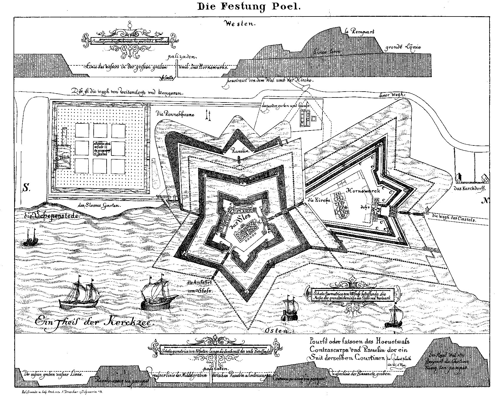 Plan der Festung Poel