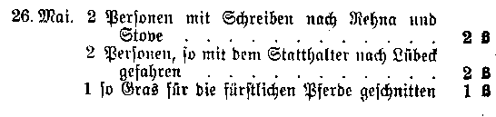 Hofdienstregister des Amtes Schönberg vom 25. Mai 1660 bis 14. Februar 1661.