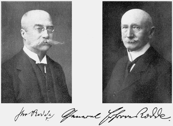 Freiherr Cuno v. Rodde und General August Freiherr v. Rodde