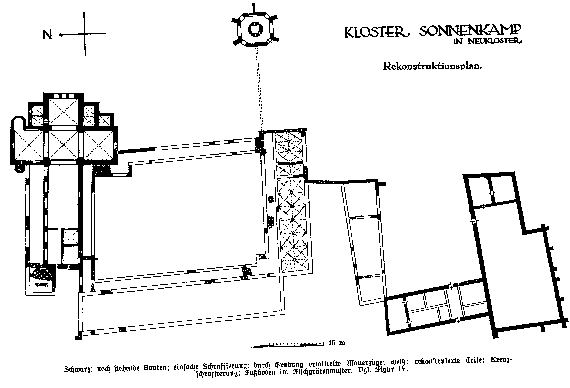 Kloster Sonnenkamp in Neukloster - Rekonstruktionsplan