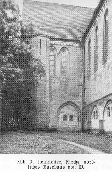 Abb. 9: Neukloster, Kirche, nördliches Querhaus von W.