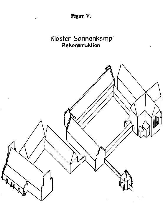 Figur V - Kloster Sonnenkamp Rekonstruktion