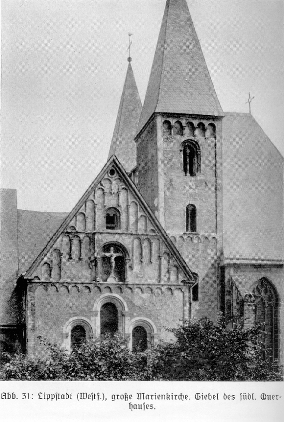 Abb. 31: Lippstadt (Westf.), große Marienkirche. Giebel des südl. Querhauses.