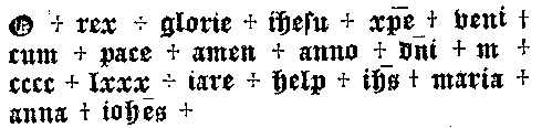 Inschrift