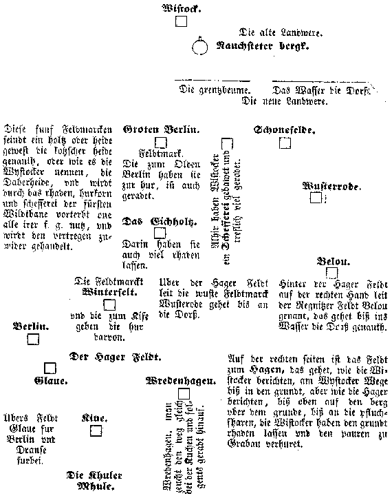 Bericht der Grenitz mit denen von Wystock