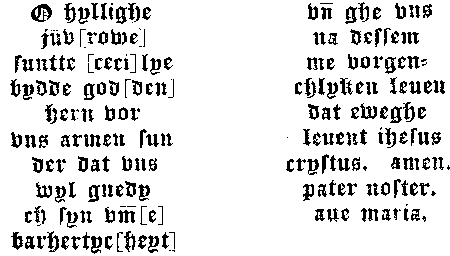 Buch der S. Cäcilia