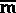 m mit Querstrich