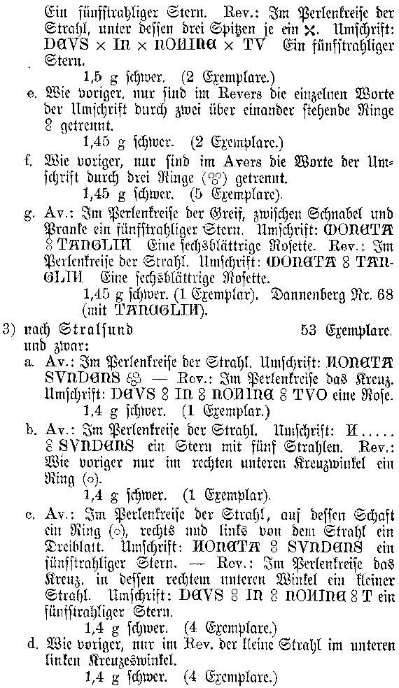 Münzfund zu Gr.-Lantow