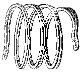 spiraliger goldener Ring