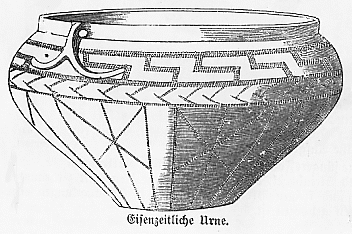 Eisenzeitliche Urne.
