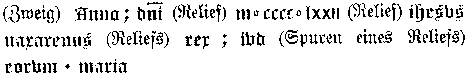 Inschrift